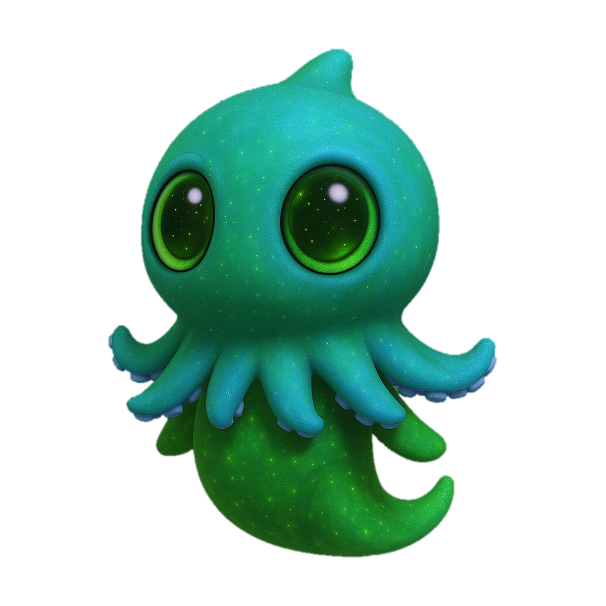 Green Occie Blip Kickstarter pin